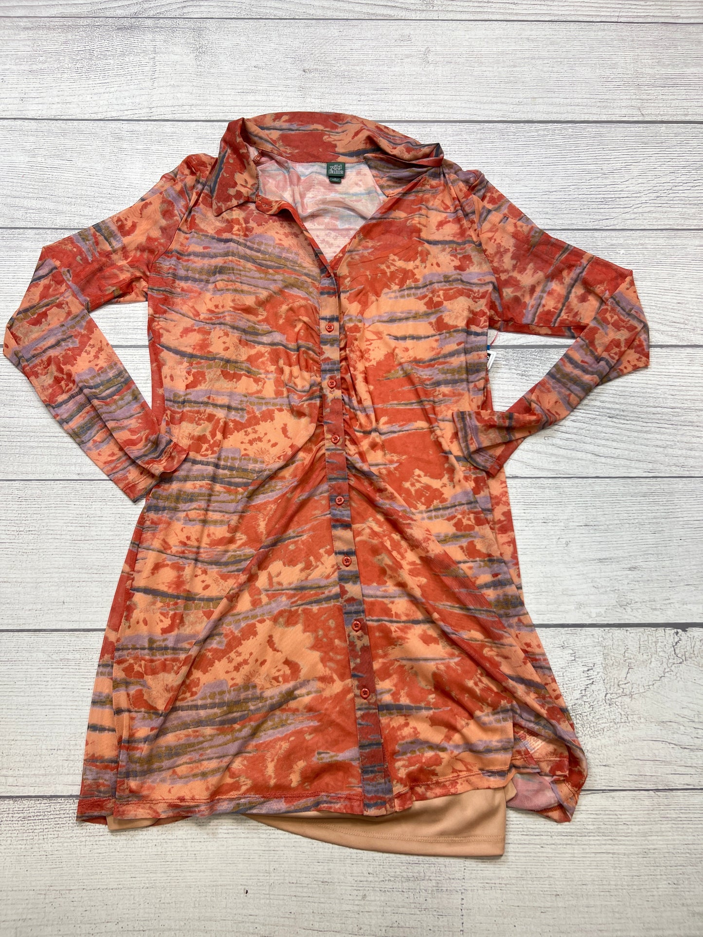 Dress Casual Short By Wild Fable In Orange, Size: L