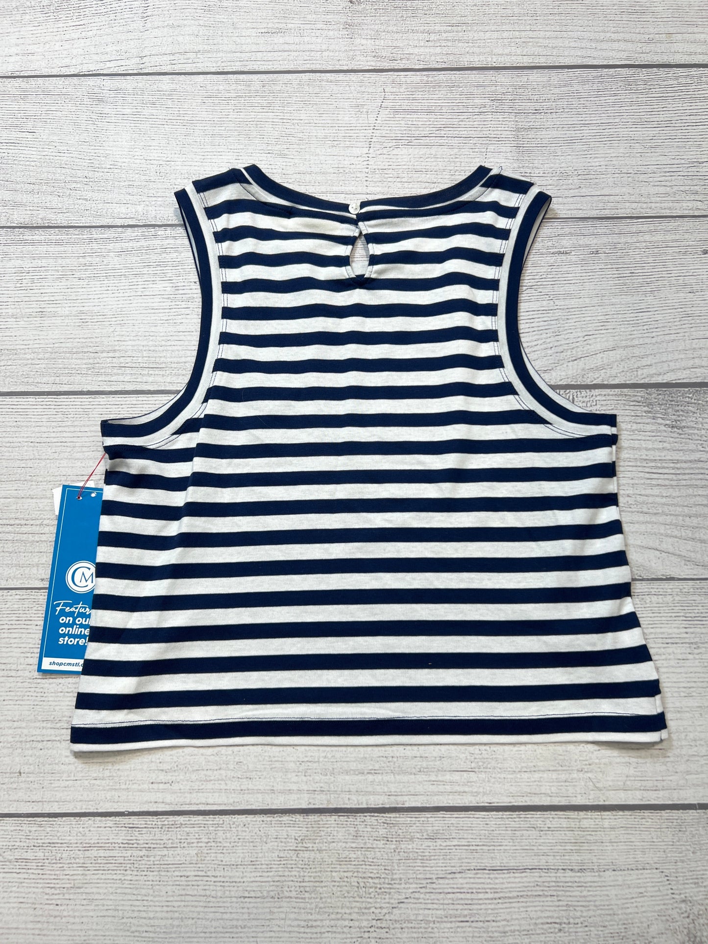 Top Sleeveless Basic By Maeve In Striped Pattern, Size: M