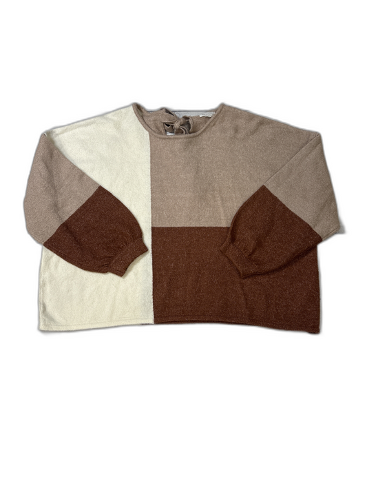 Sweater By Blu Pepper In Beige, Size: L