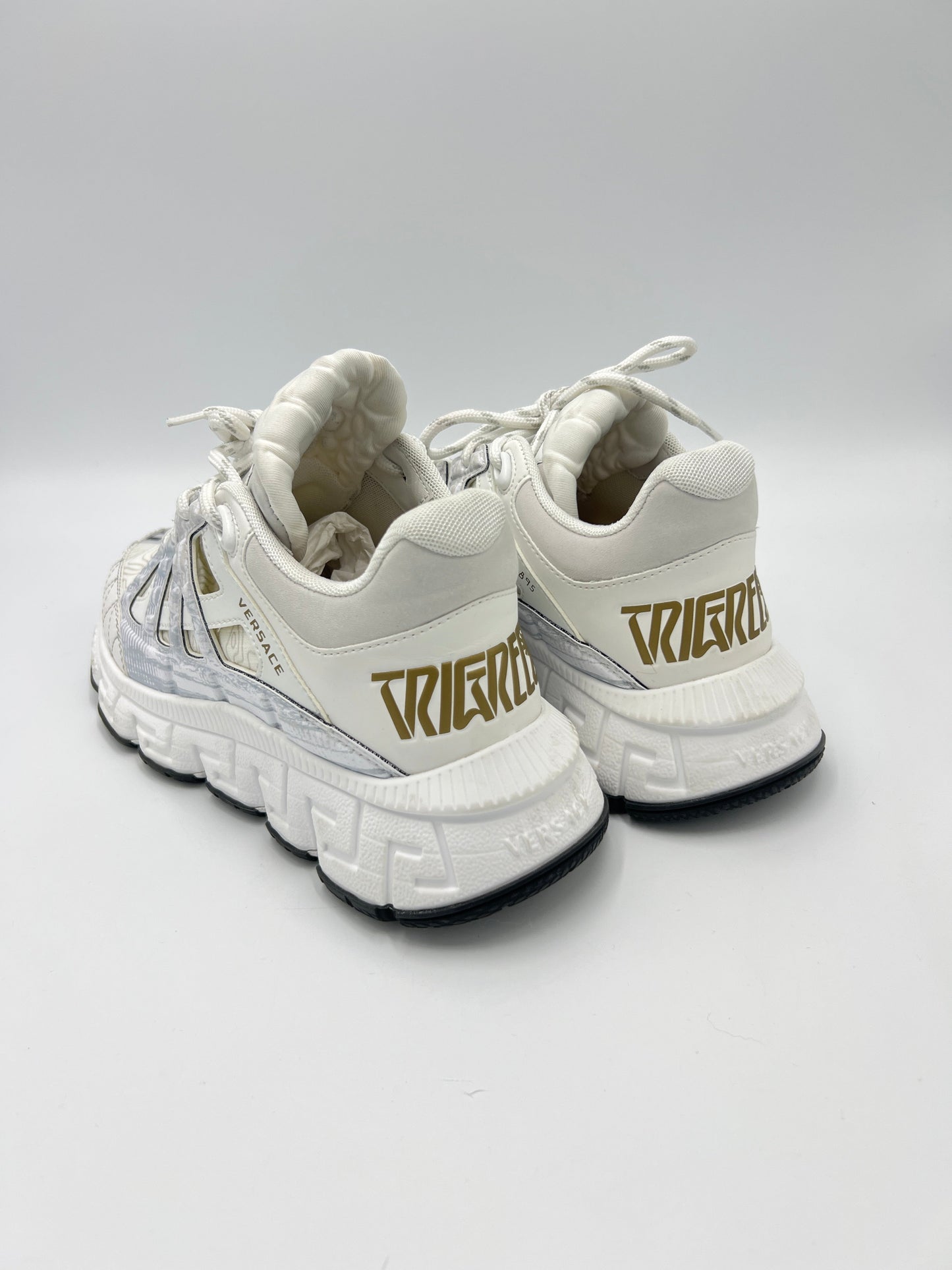 New! Versace Trigreca Luxury Designer Sneakers, Size: 8.5 (38.5)