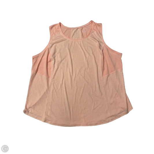Athletic Tank Top By Tek Gear In Orange, Size: 3x