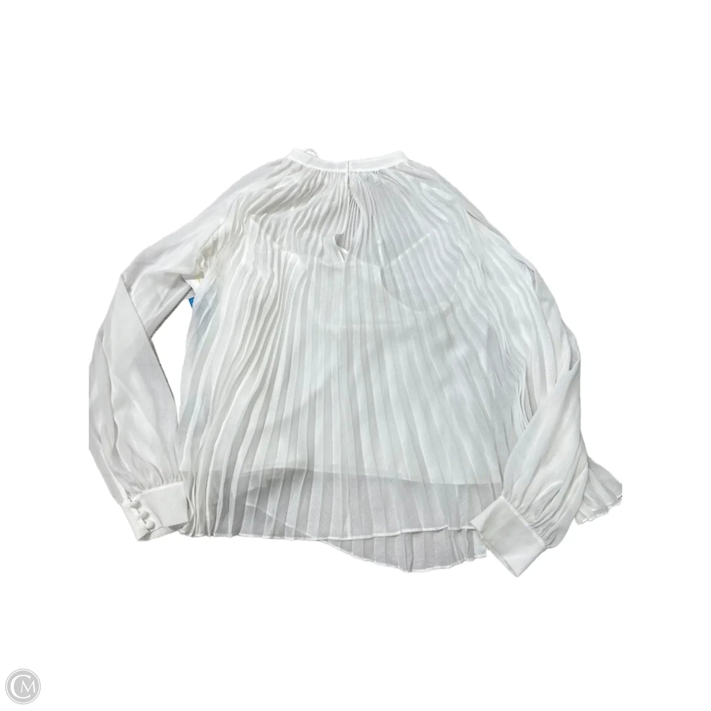 Top Long Sleeve By Ted Baker In White, Size: L
