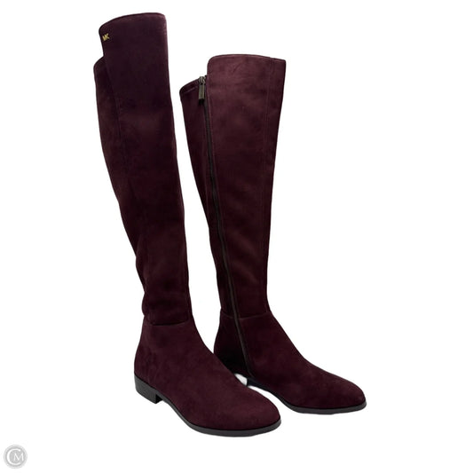Boots Designer By Michael Kors In Purple, Size: 6