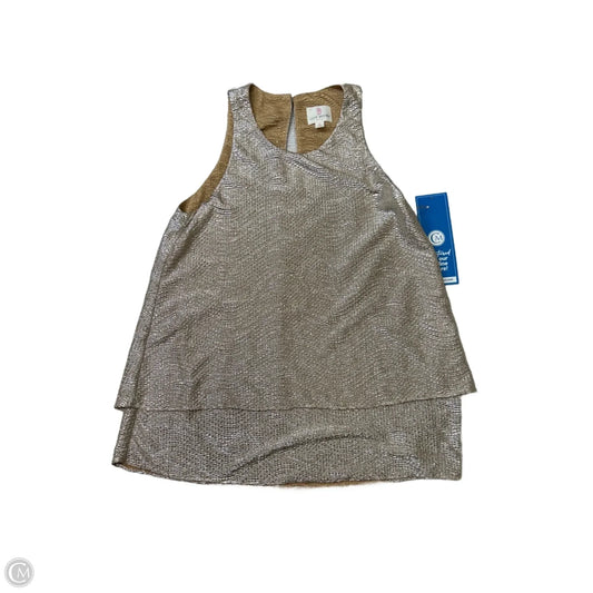 Top Sleeveless By Julie Brown In Gold, Size: Sp