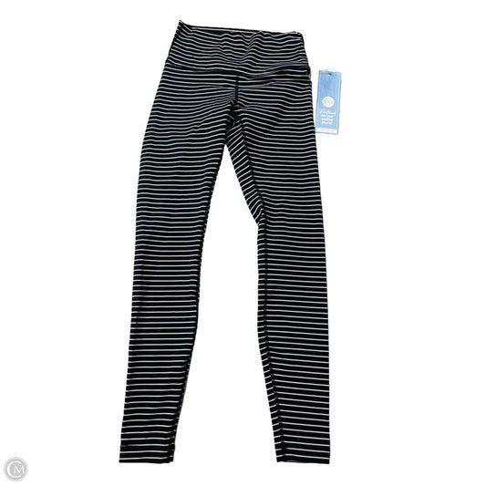 Athletic Pants By Lululemon In Black & White, Size: S