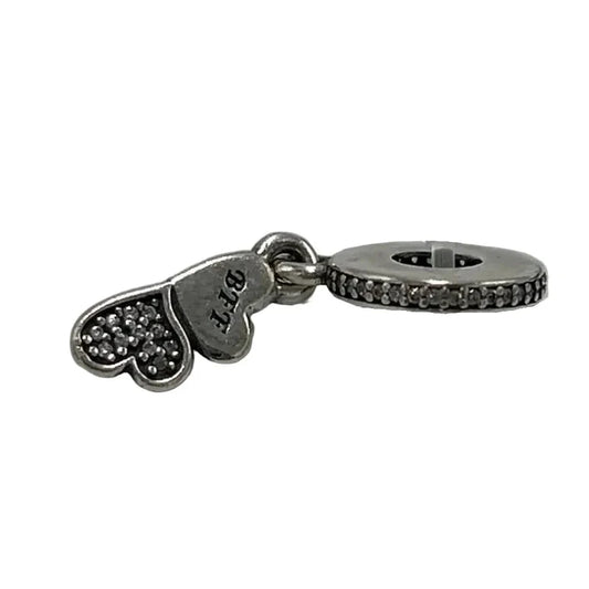 Pandora 2 Heart BFF Designer Accessory Charm