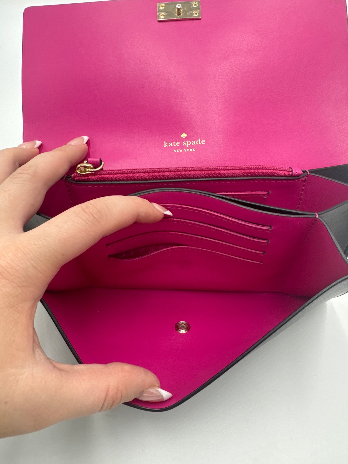 Smooth Leather Wallet Designer By Kate Spade