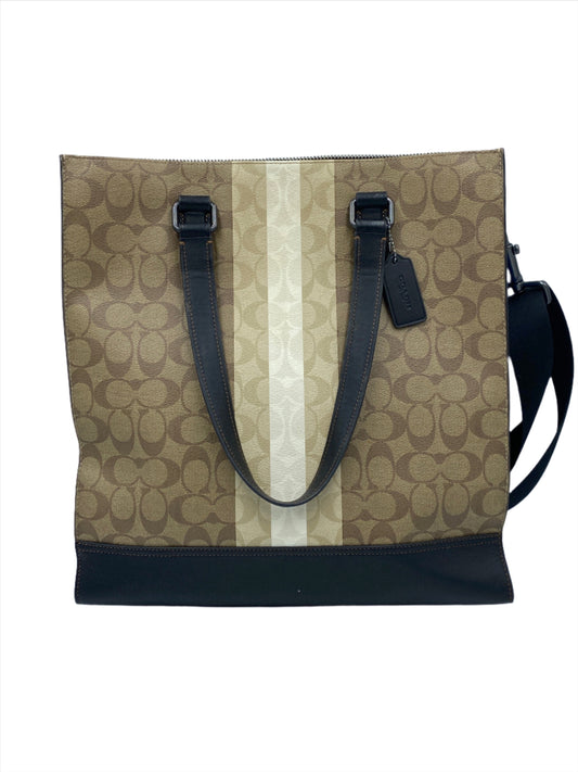 Coach Graham Structured Tote With Varsity Strap