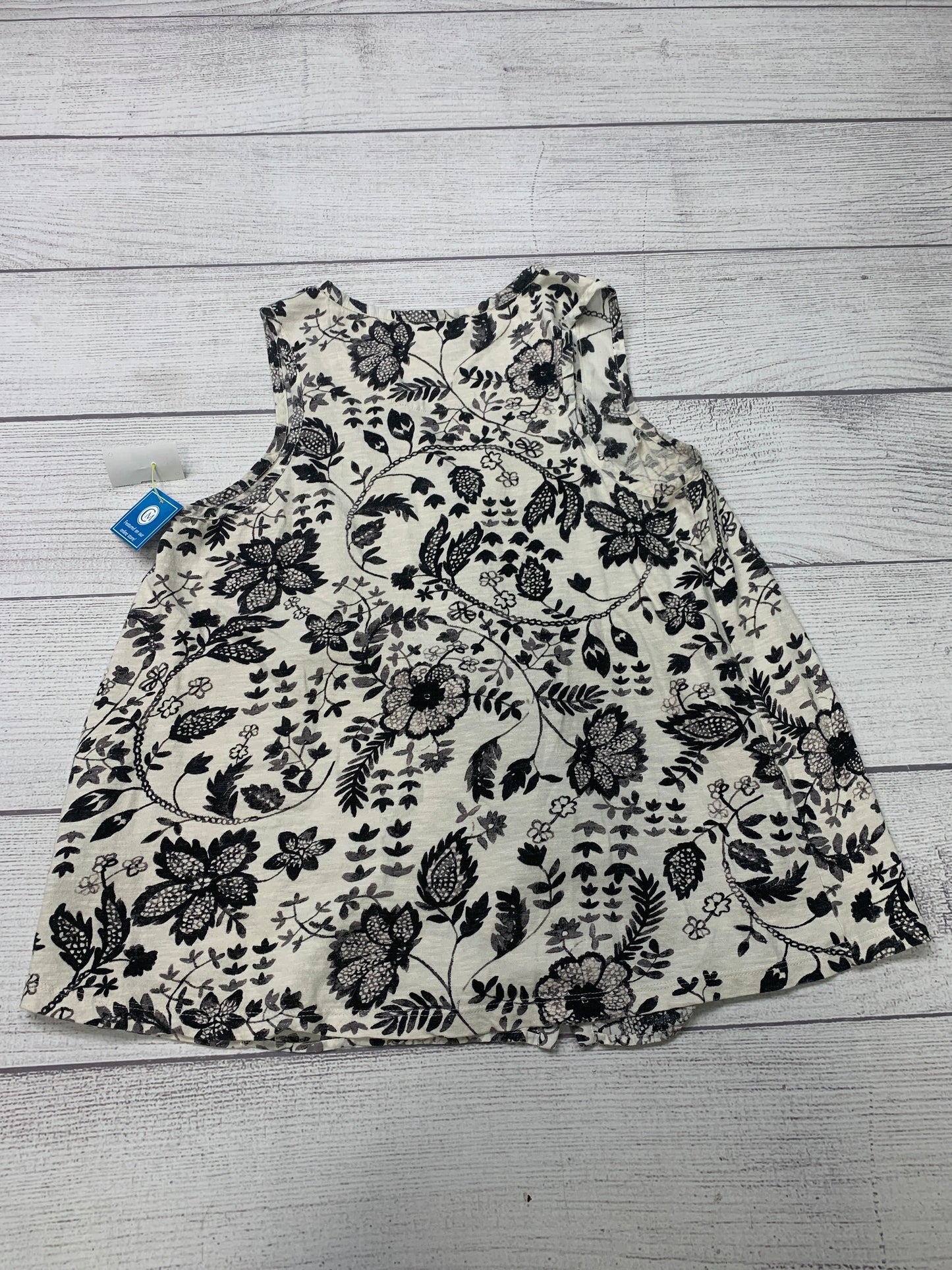 Black White Top Sleeveless Maeve, Size M