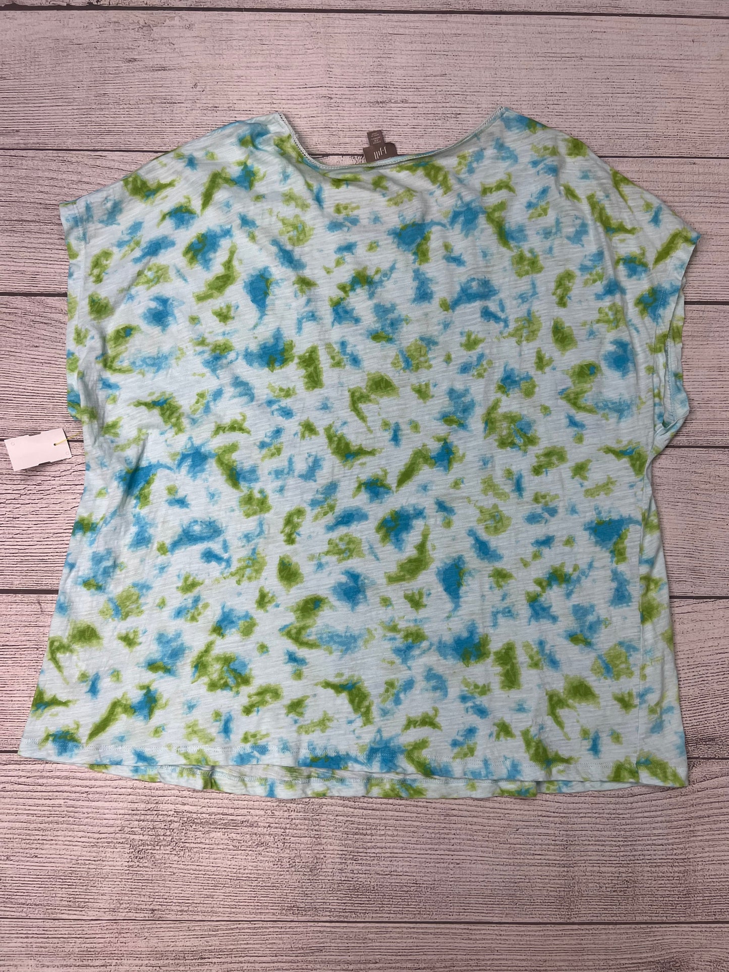 Multi-colored Top Short Sleeve J Jill, Size 4x