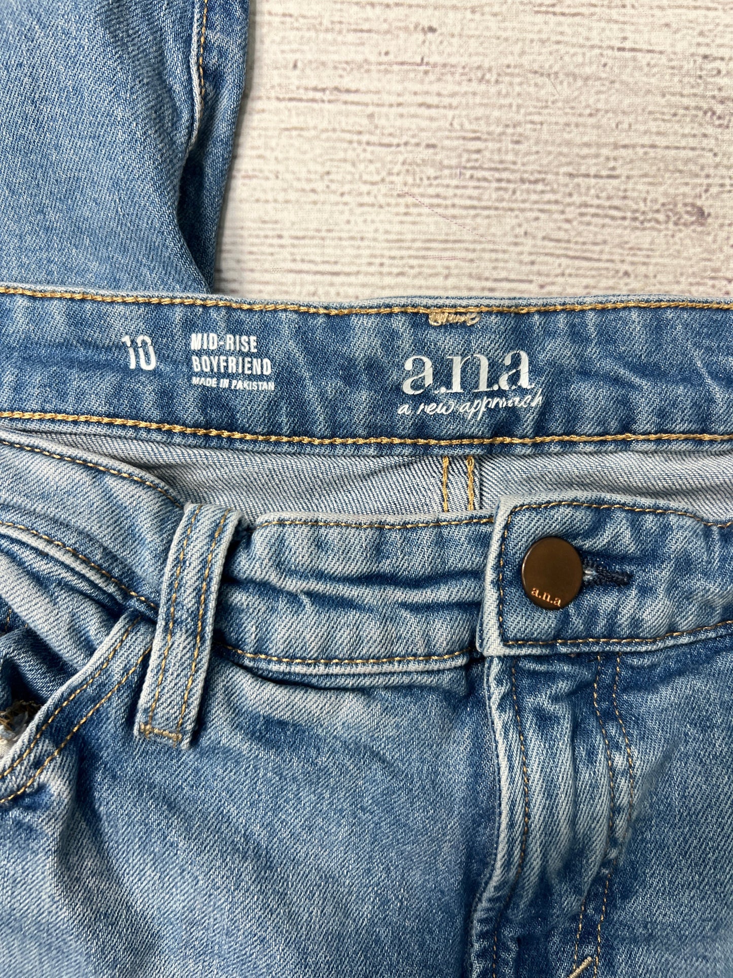 Jeans Relaxed/boyfriend By Ana In Denim, Size: 10