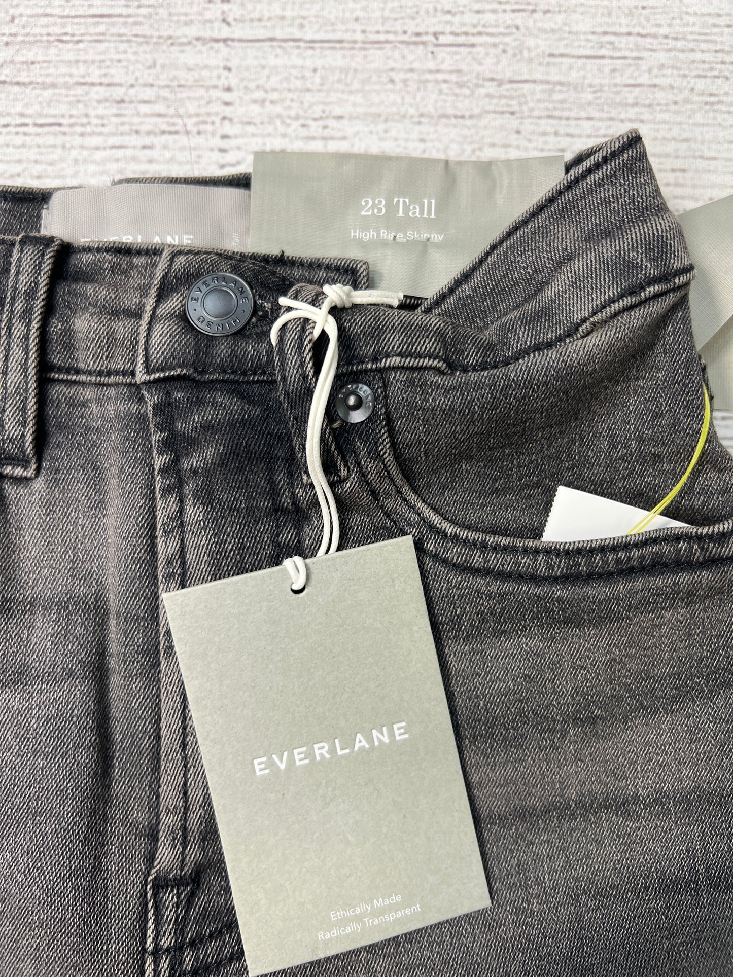 Jeans Skinny By Everlane In Grey, Size: 23Tall