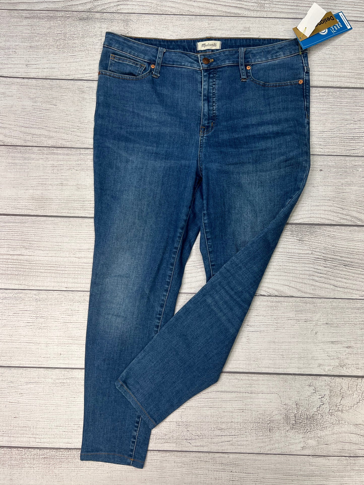 Jeans Skinny By Madewell In Denim, Size: 14