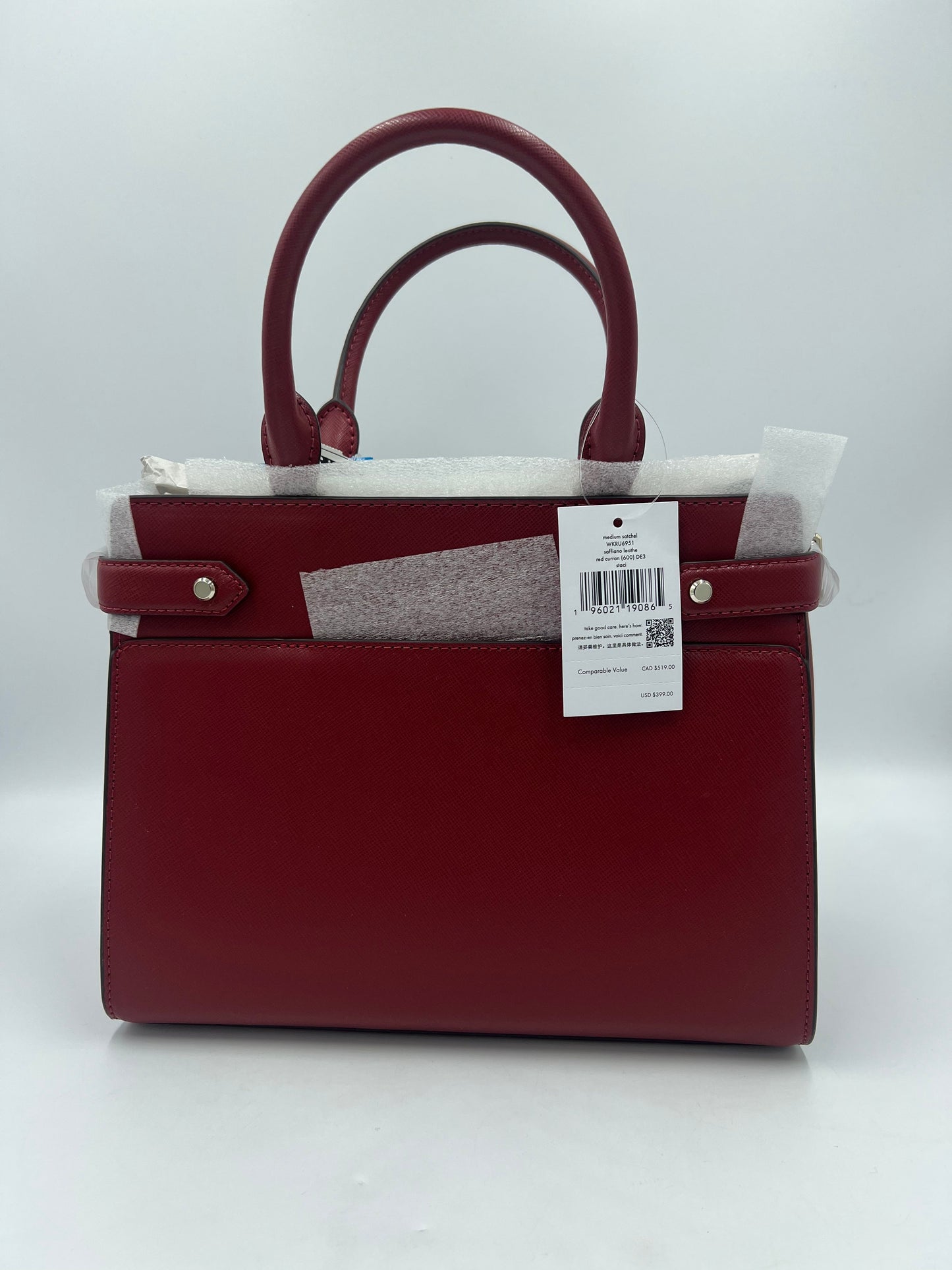 New! Kate Spade Staci Saffiano Leather Satchel