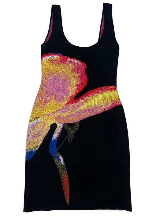 Alexander McQueen Designer Jacquard Knit Dress    Size: Xs