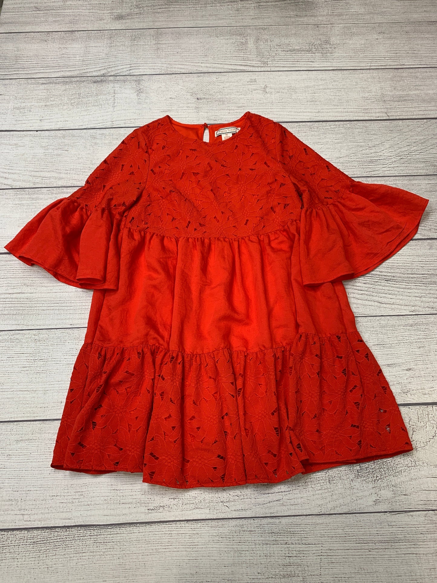 Red Dress Casual Short Flying Tomato, Size Xs