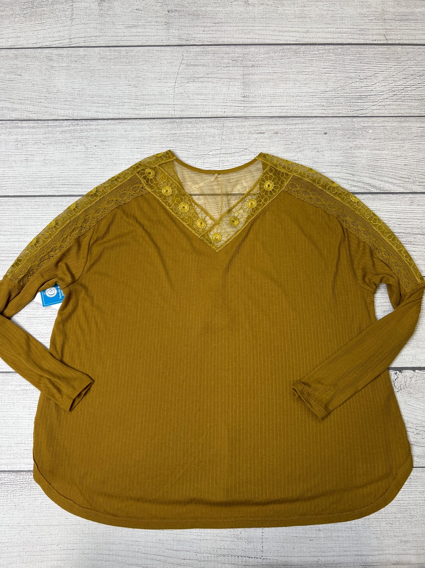 Olive Top Long Sleeve Free People, Size M