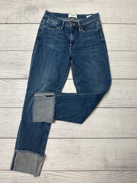 Blue Jeans Straight Frame, Size 2