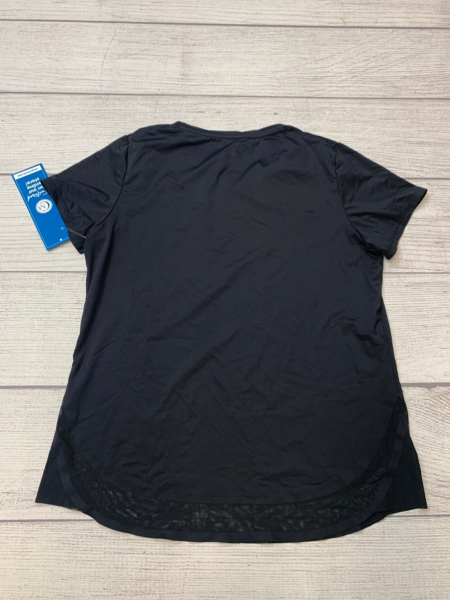 Black Athletic Top Short Sleeve Athleta, Size M