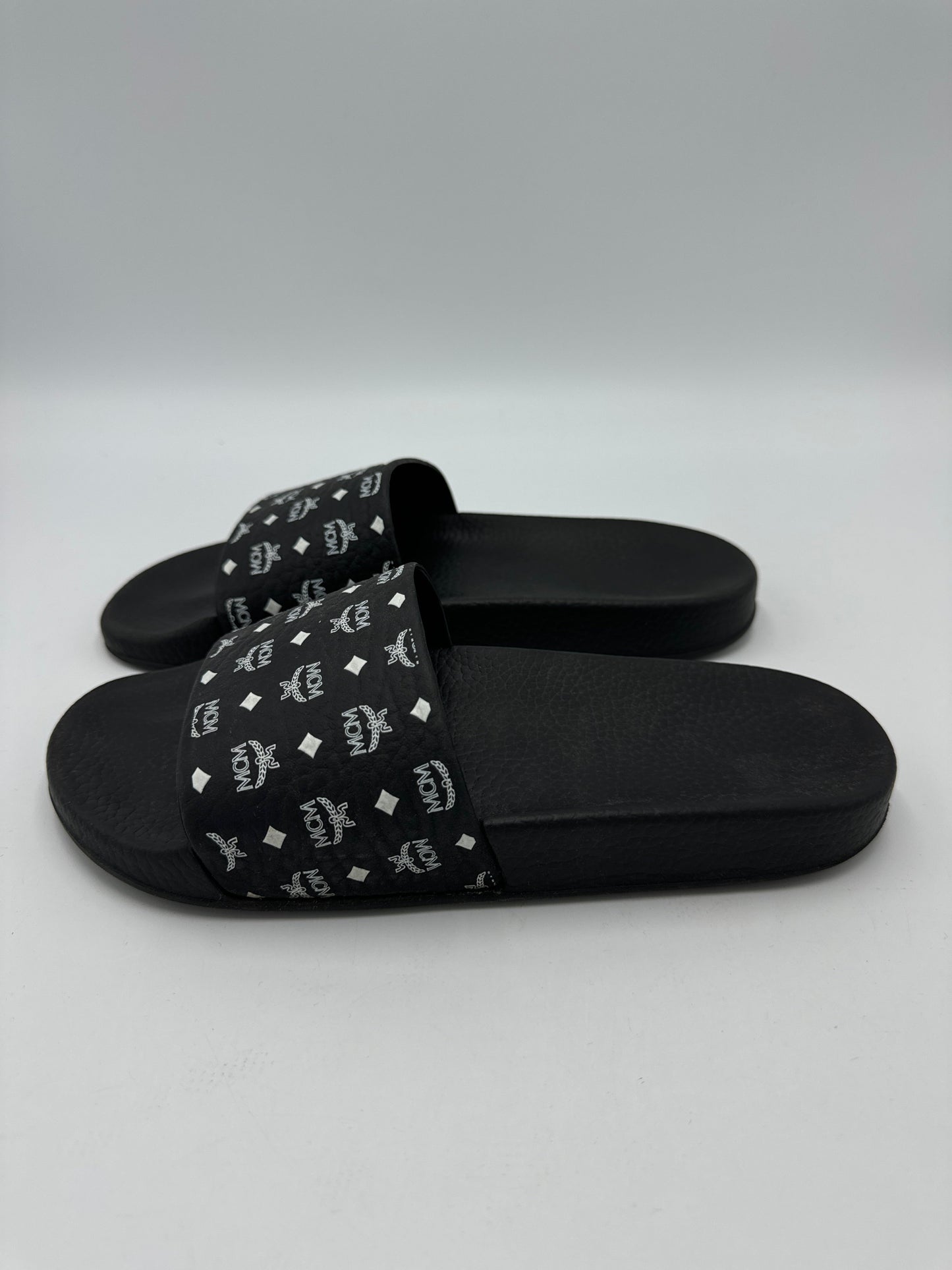 MCM Slides Luxury Designer Shoes in Size: 9