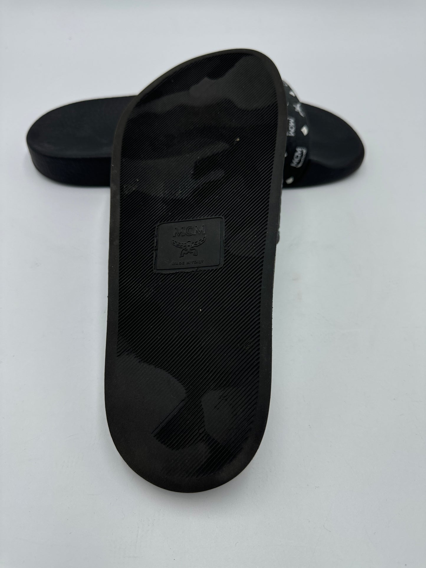 MCM Slides Luxury Designer Shoes in Size: 9