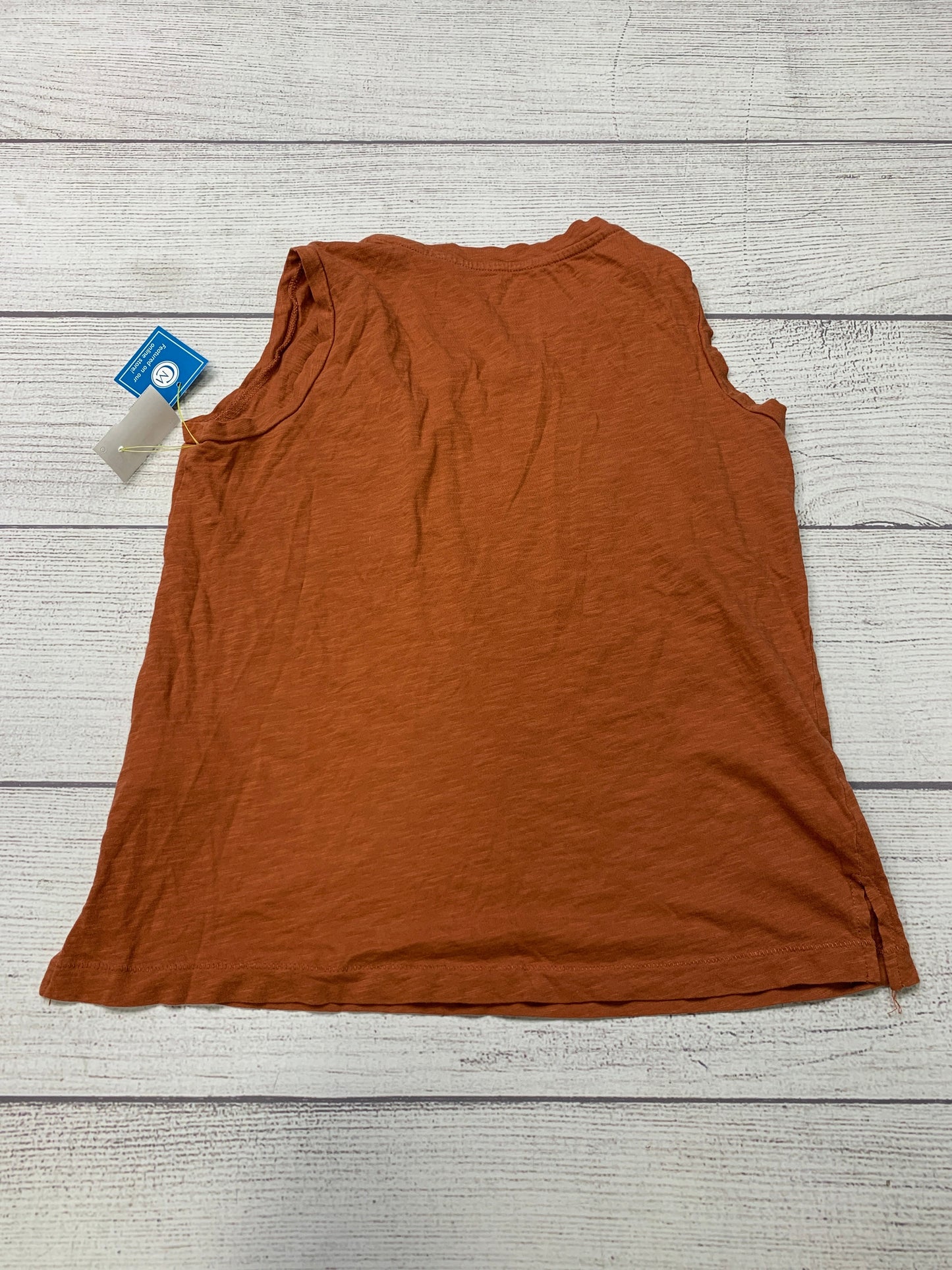 Orange Top Sleeveless Basic Madewell, Size Xs