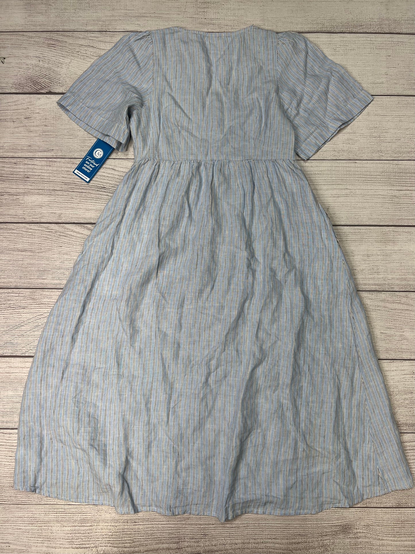 Dress Casual Midi By Madewell In Blue, Size: M