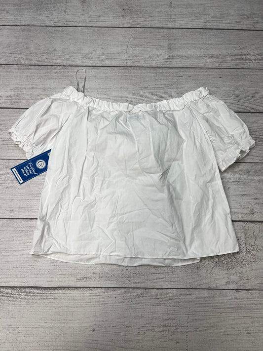 Top Short Sleeve By Vineyard Vines In White, Size: L