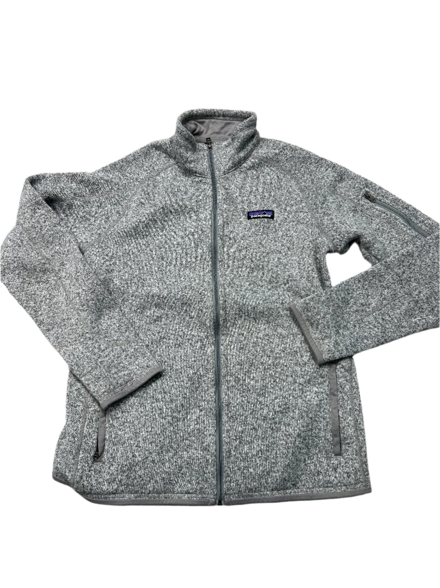 Jacket Fleece By Patagonia In Grey, Size: L