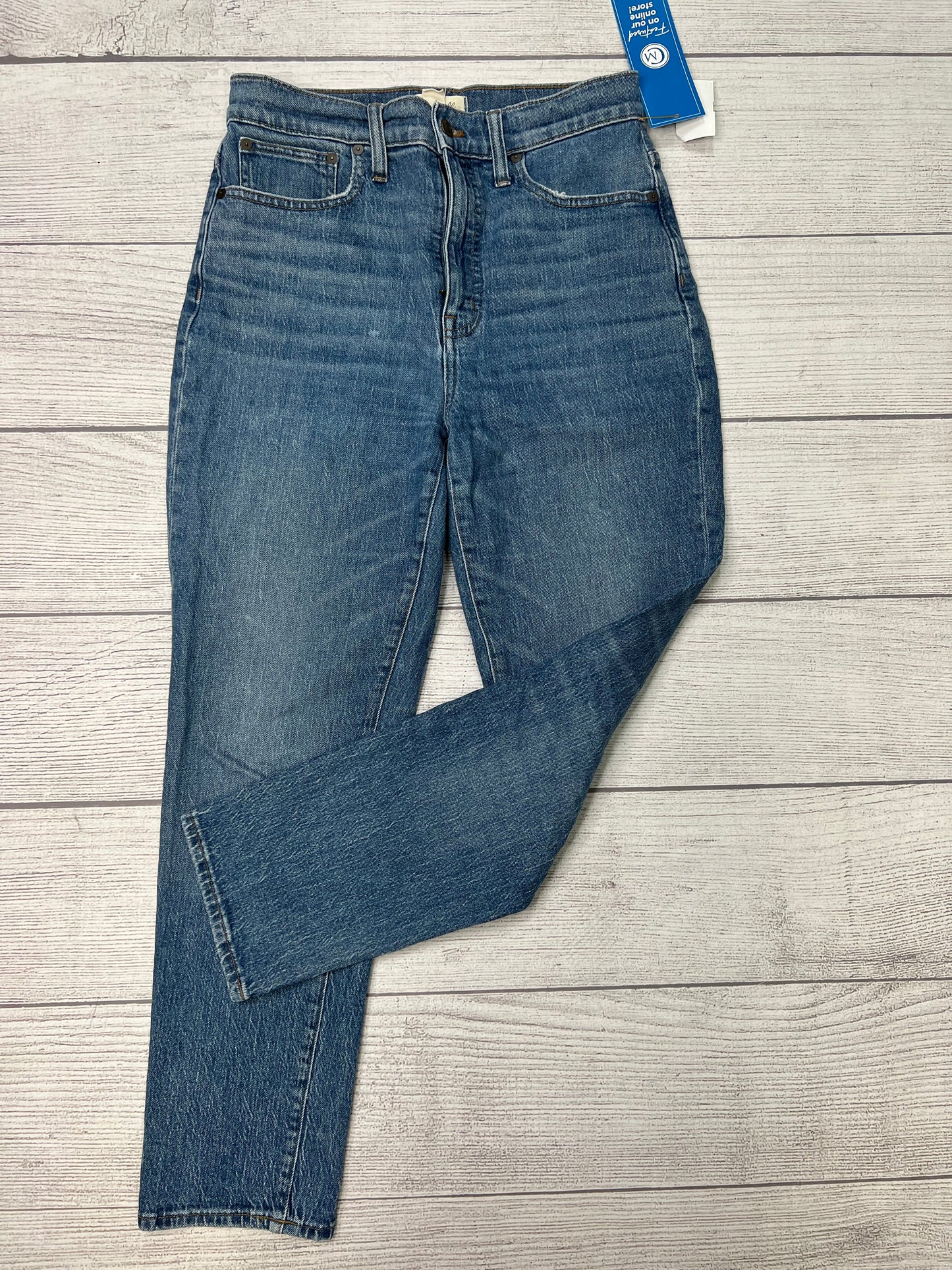 Jeans Straight By Madewell In Blue, Size: 6