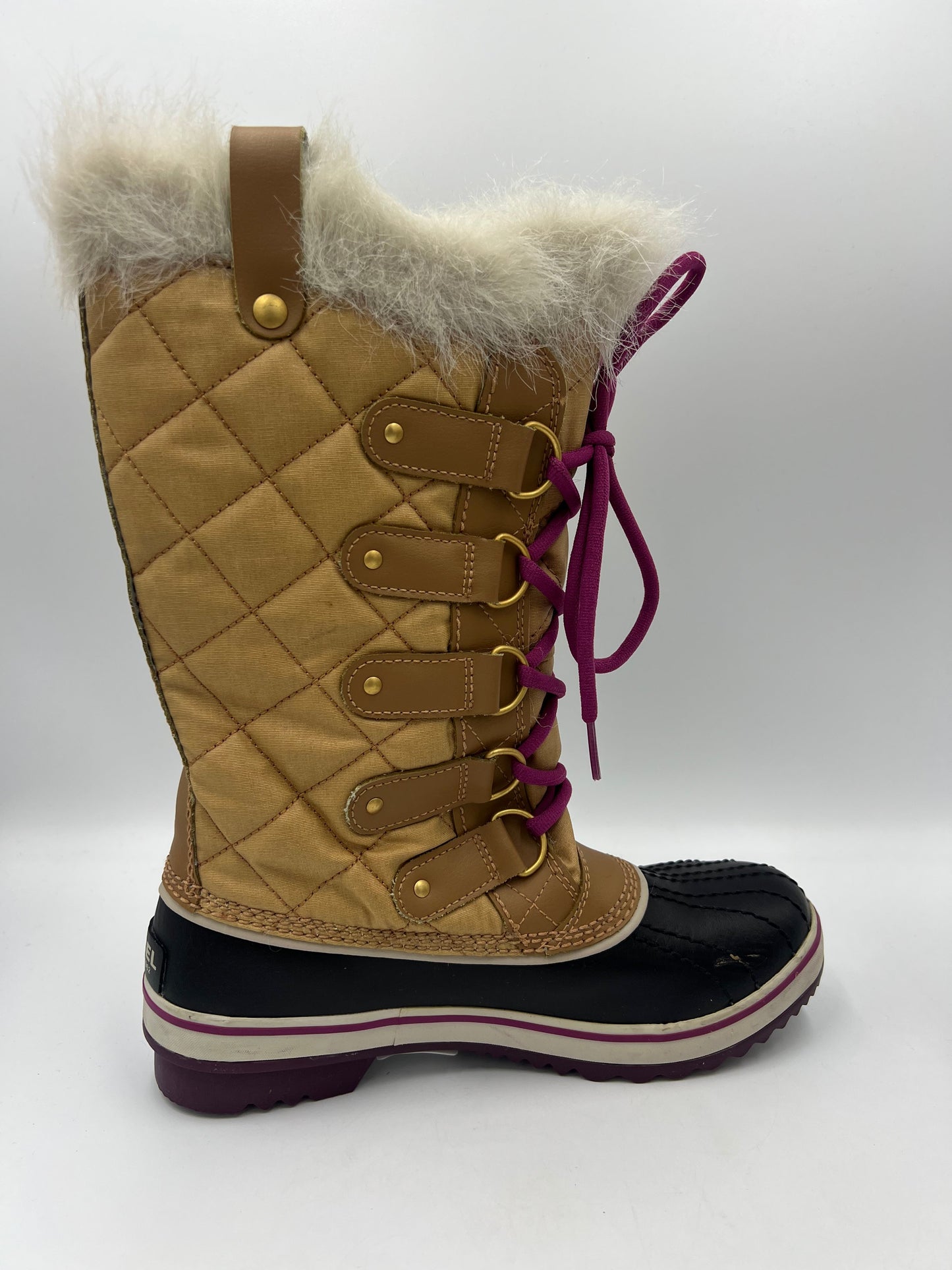 Boots Designer By Sorel In Tan, Size: 7