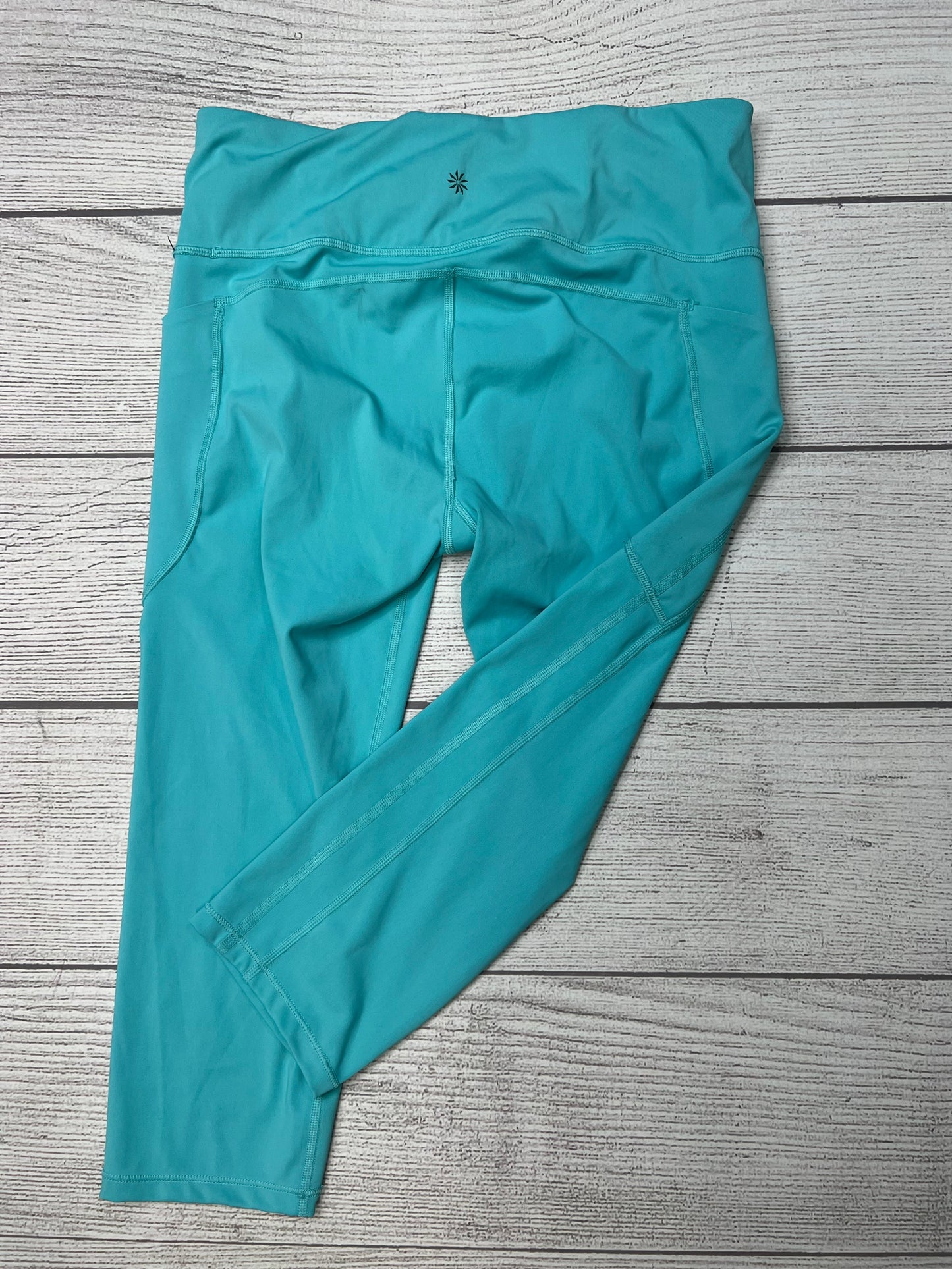 Athletic Capris By Athleta In Aqua, Size: L