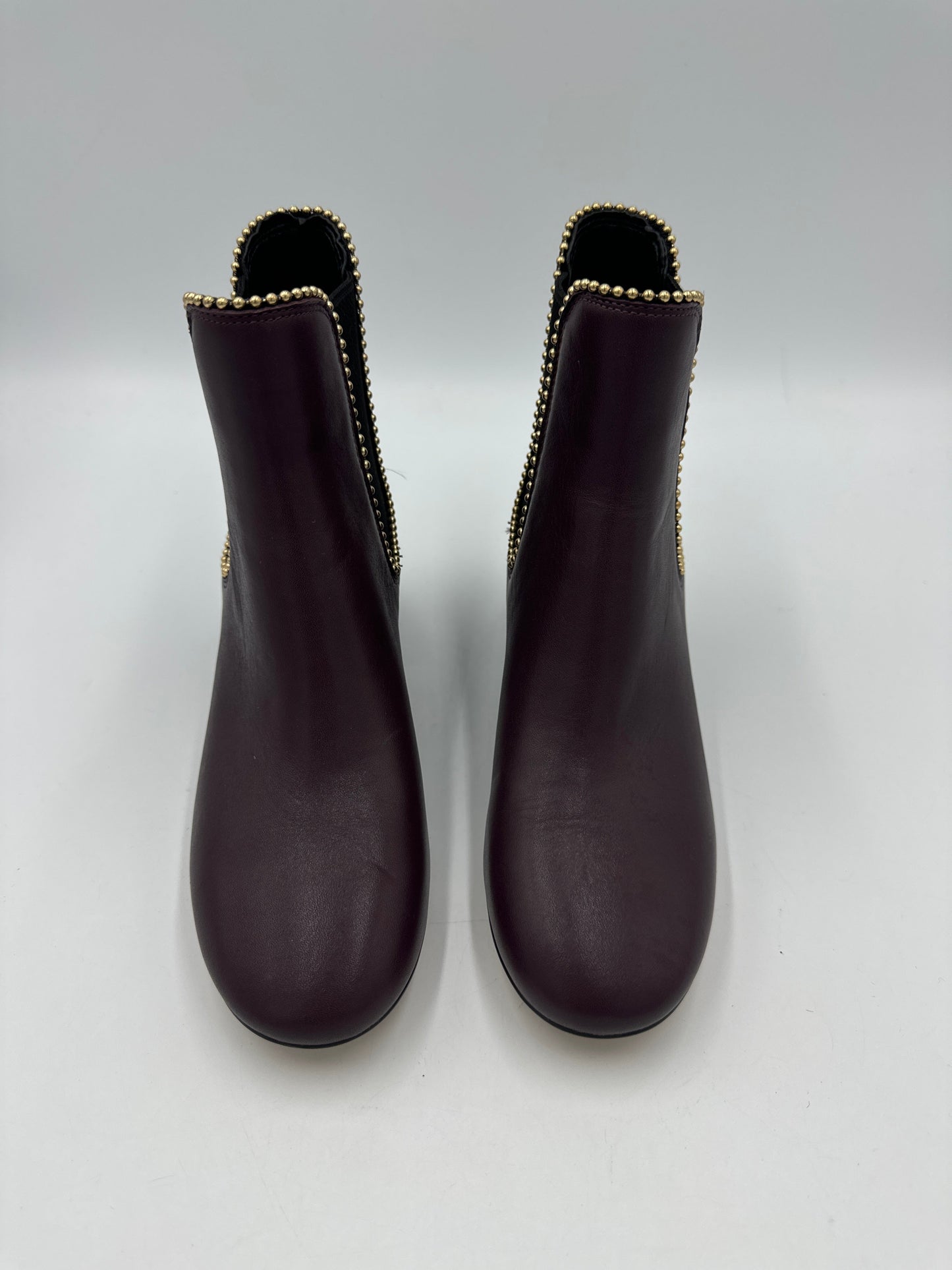 Boots Designer By Coach In Plum, Size: 5.5