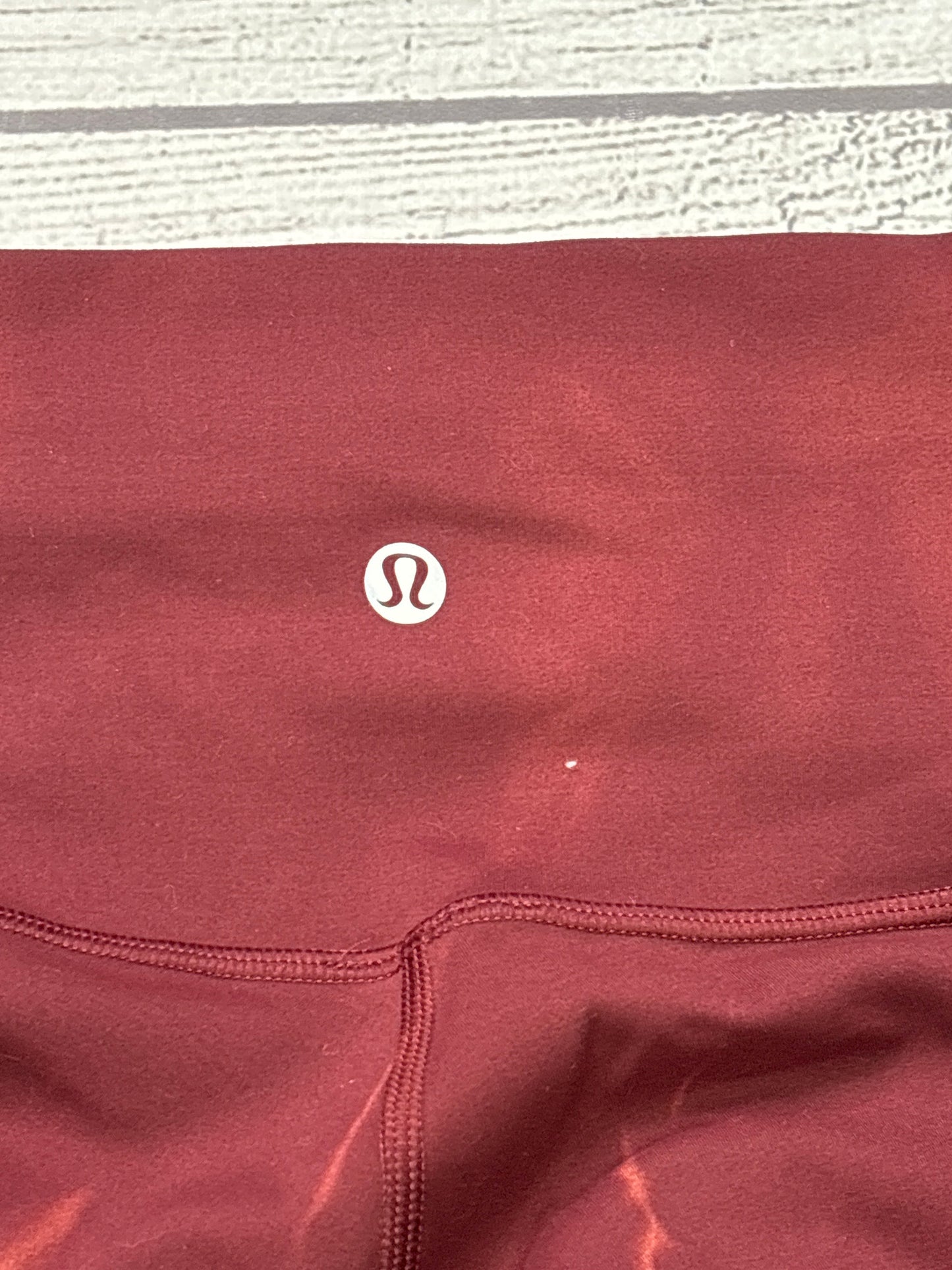 Athletic Capris By Lululemon In Red, Size: Xs