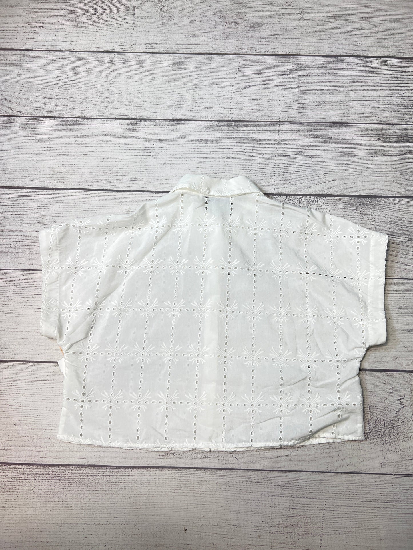 Top Short Sleeve By Zara In White, Size: S