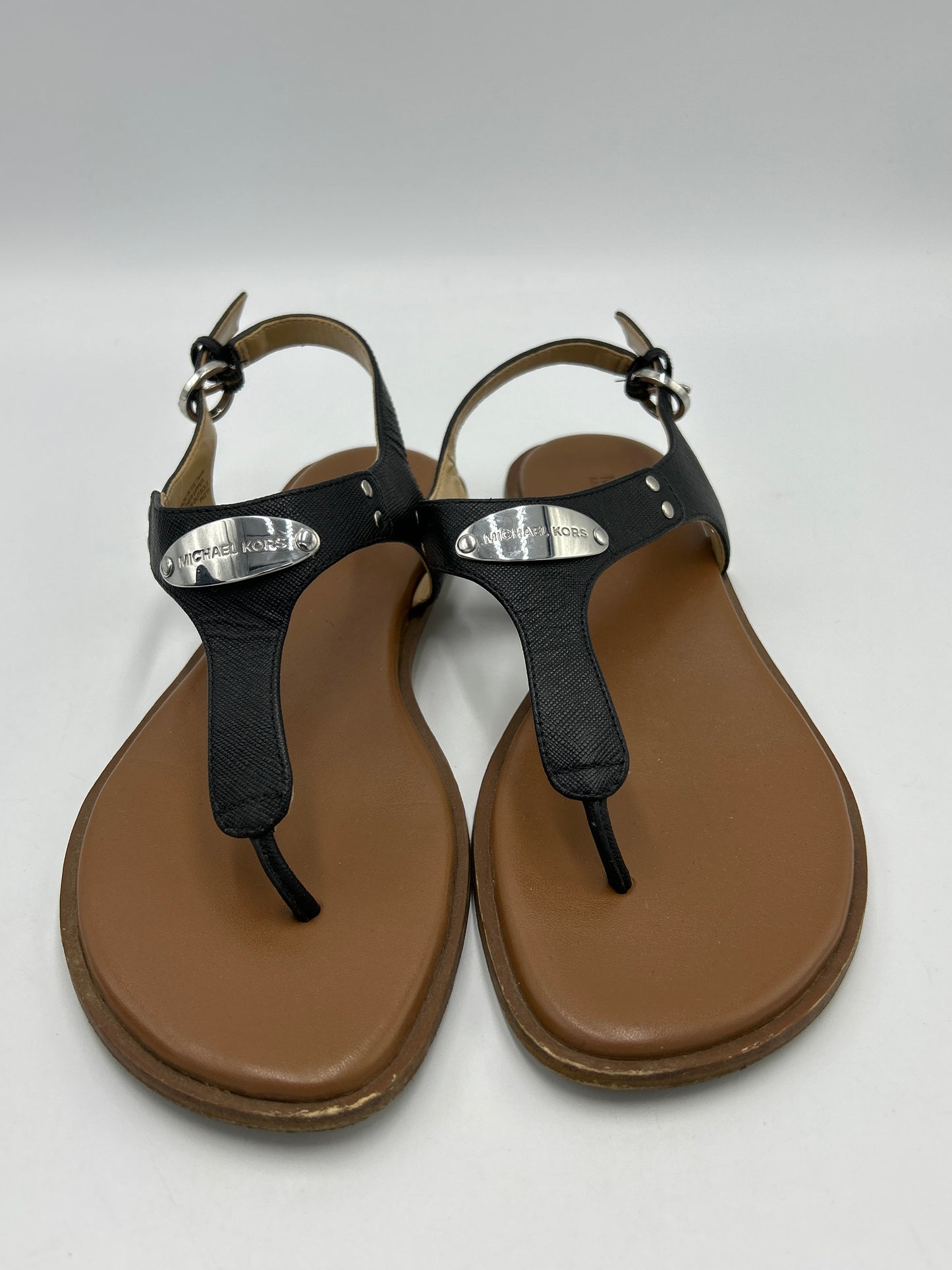 Sandals Designer By Michael Kors In Black, Size: 7