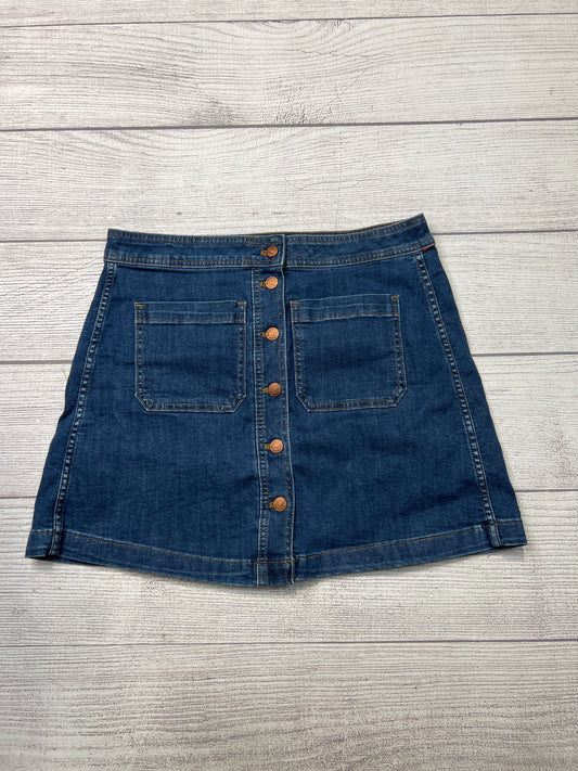 Skirt Mini & Short By Madewell In Blue Denim, Size: 10