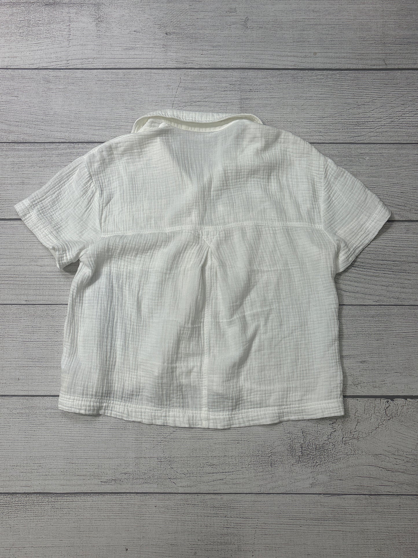 Blouse Short Sleeve By Madewell In White, Size: S