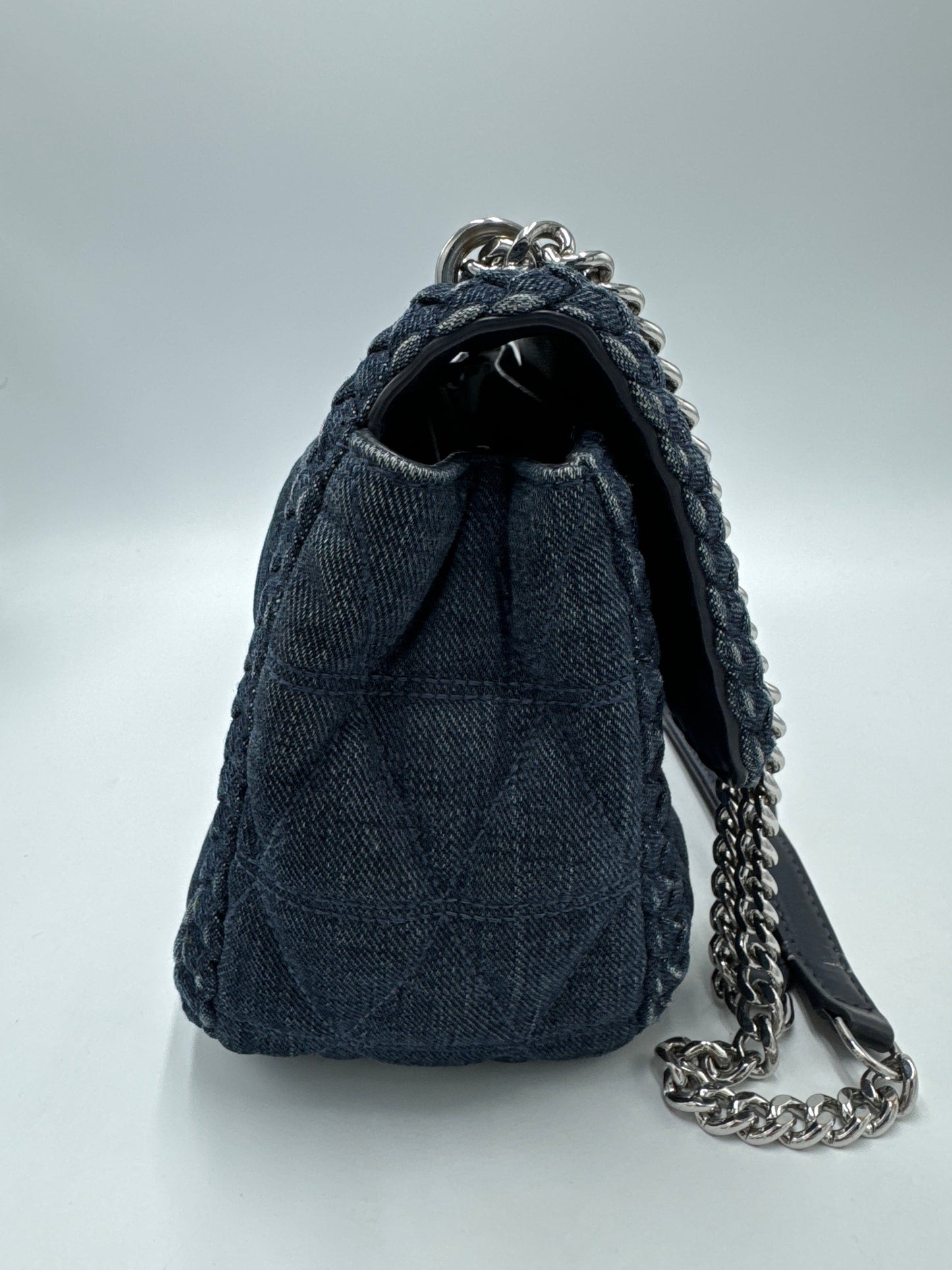 Quilted Denim Handbag Designer By Michael Kors