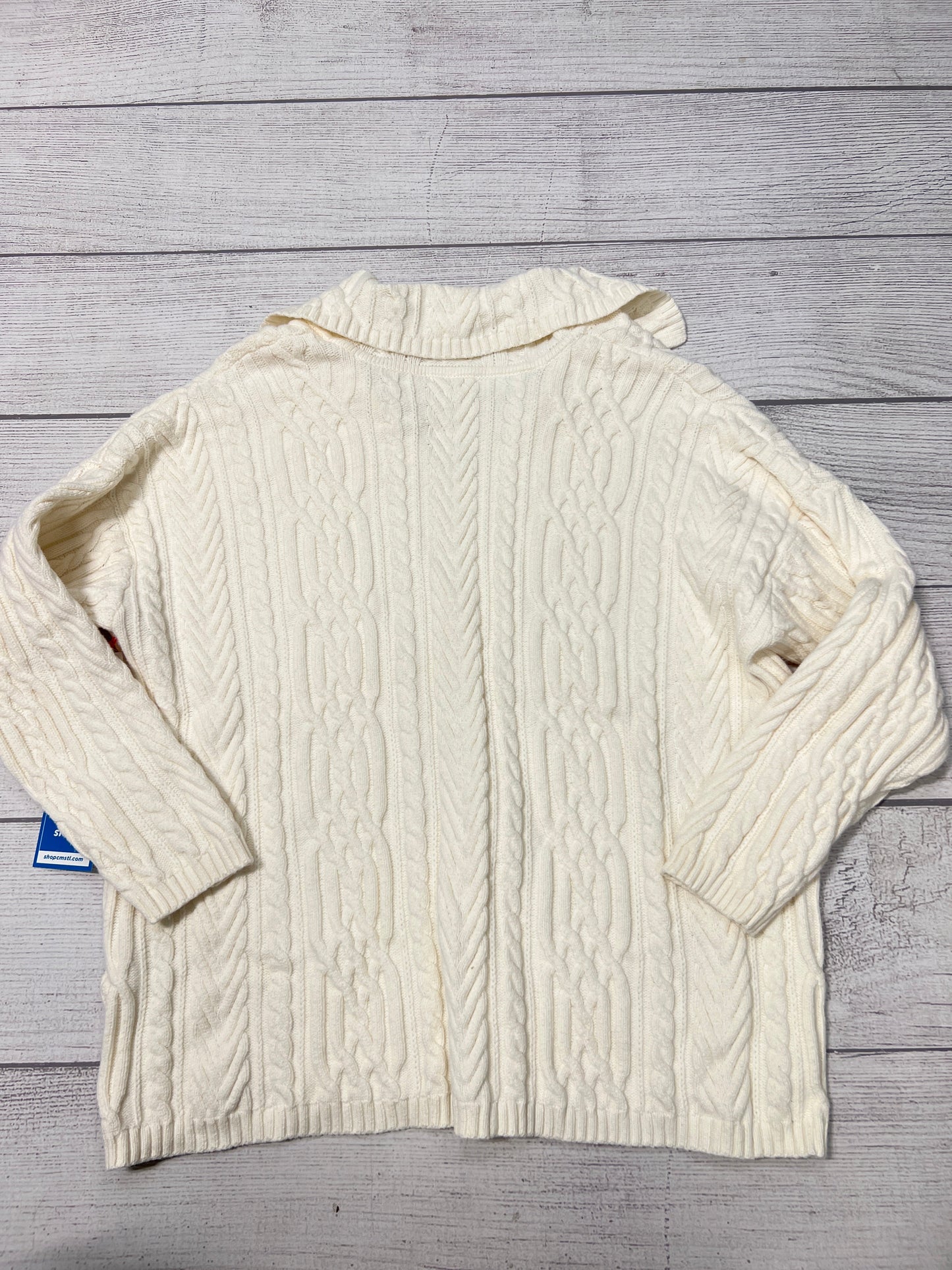 Sweater By J. Jill In Cream, Size: 2x