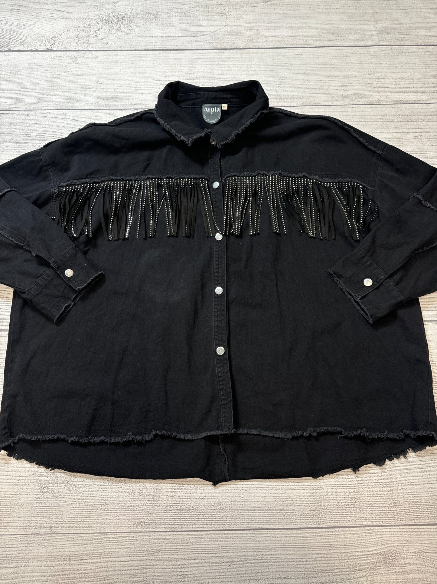 Jacket Denim By Altard State In Black, Size: 2x