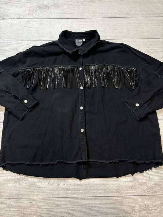 Jacket Denim By Altard State In Black, Size: 2x