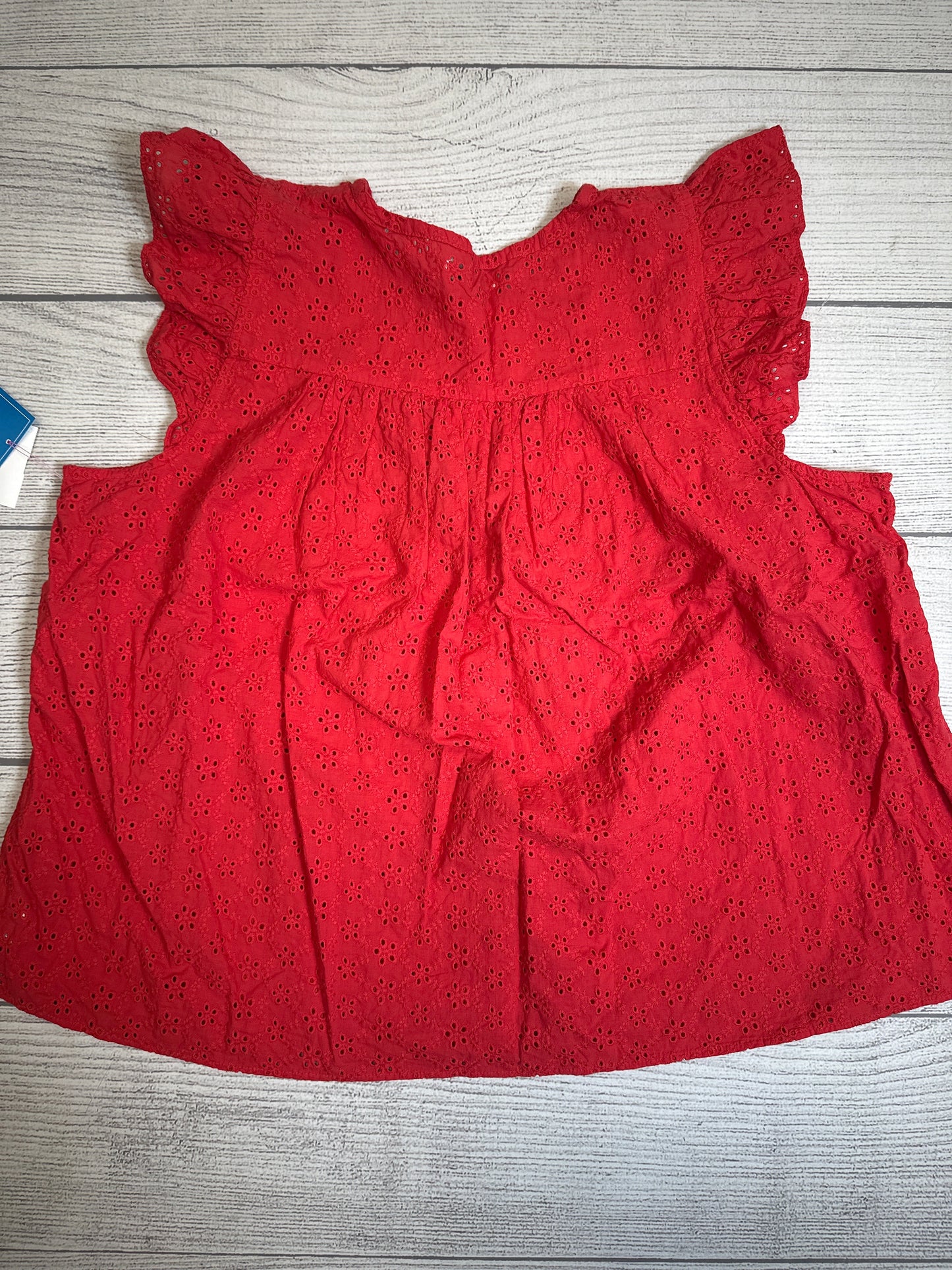 Top Sleeveless By Madewell In Red, Size: 2x