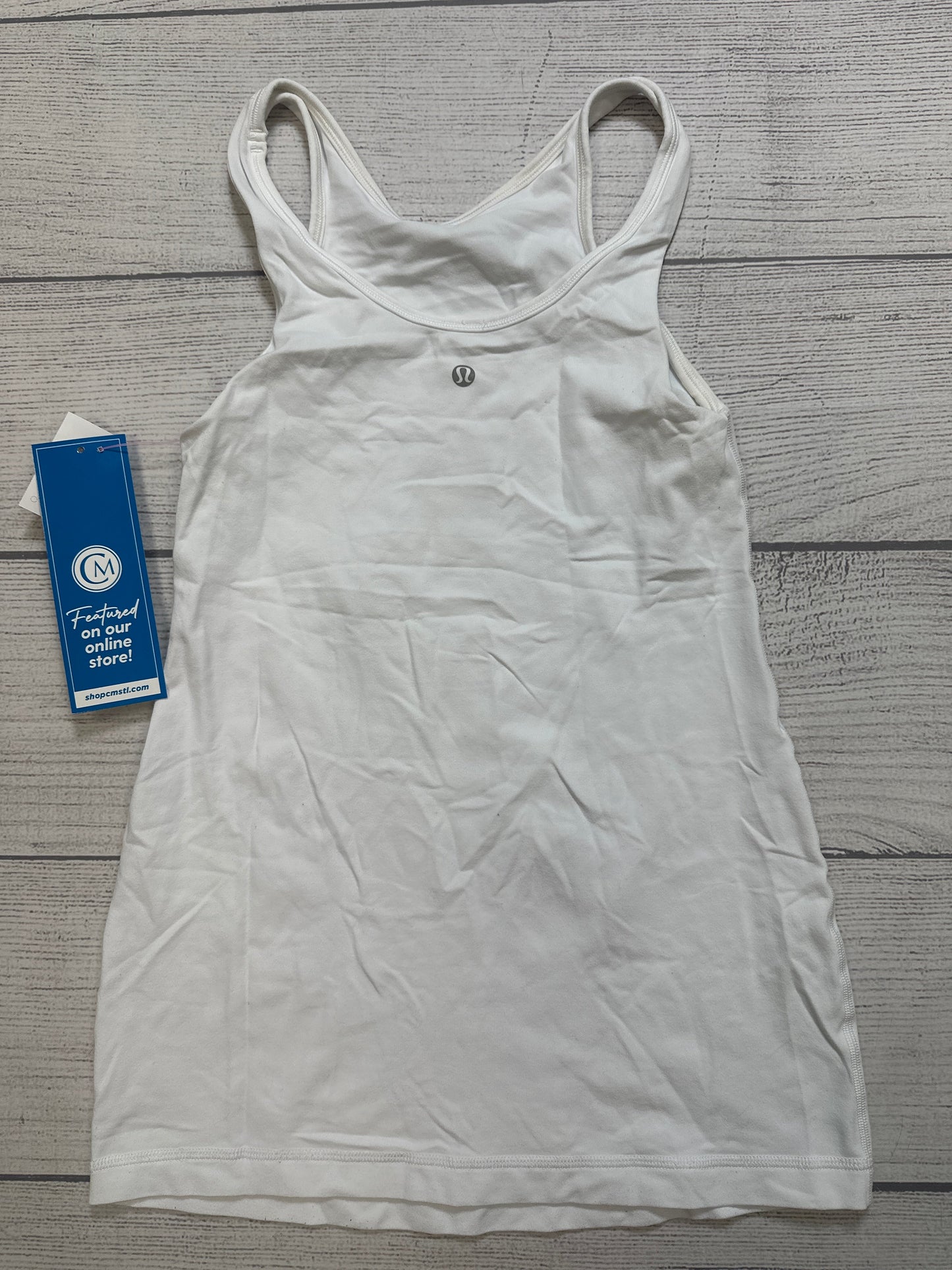 Athletic Tank Top By Lululemon In White, Size: S