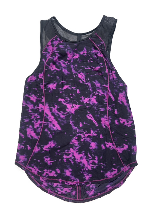 Athletic Tank Top By Lululemon In Tie Dye Print, Size: S