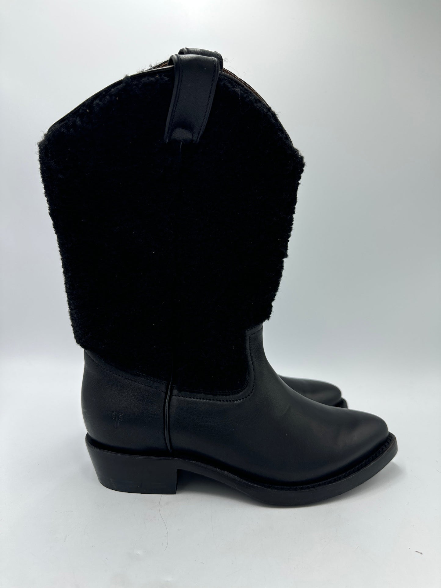 Boots Designer By Frye In Black, Size: 6