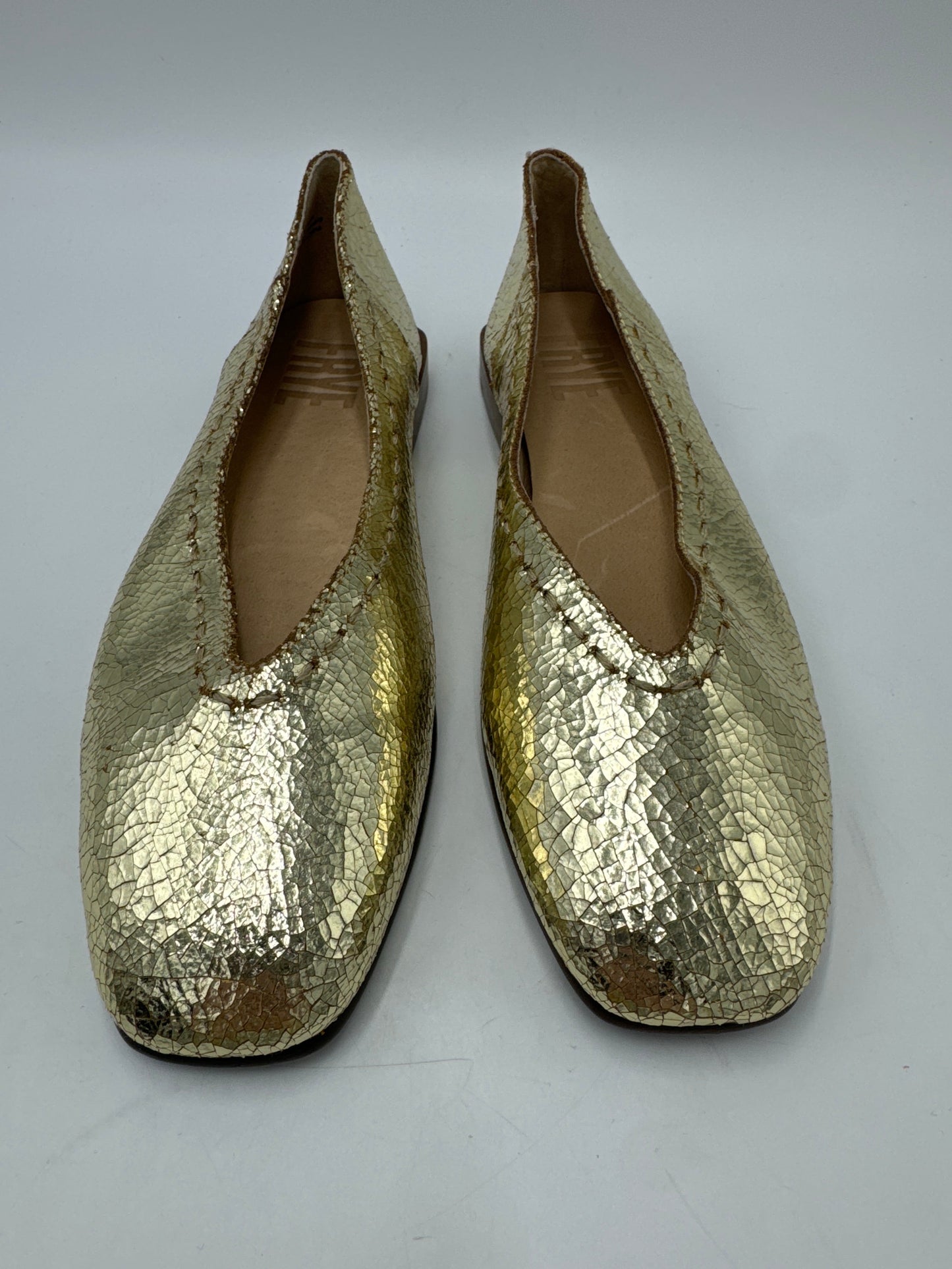 Shoes Designer By Frye In Gold, Size: 6