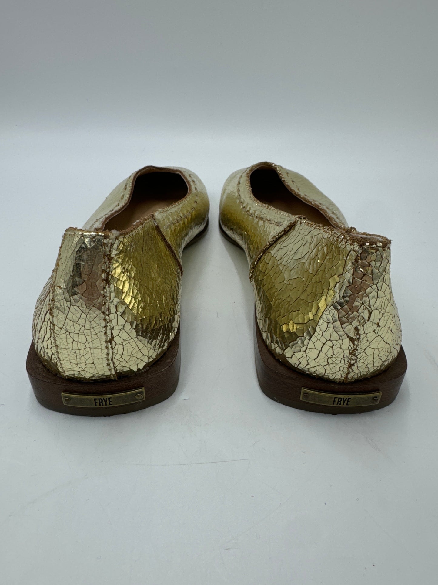 Shoes Designer By Frye In Gold, Size: 6