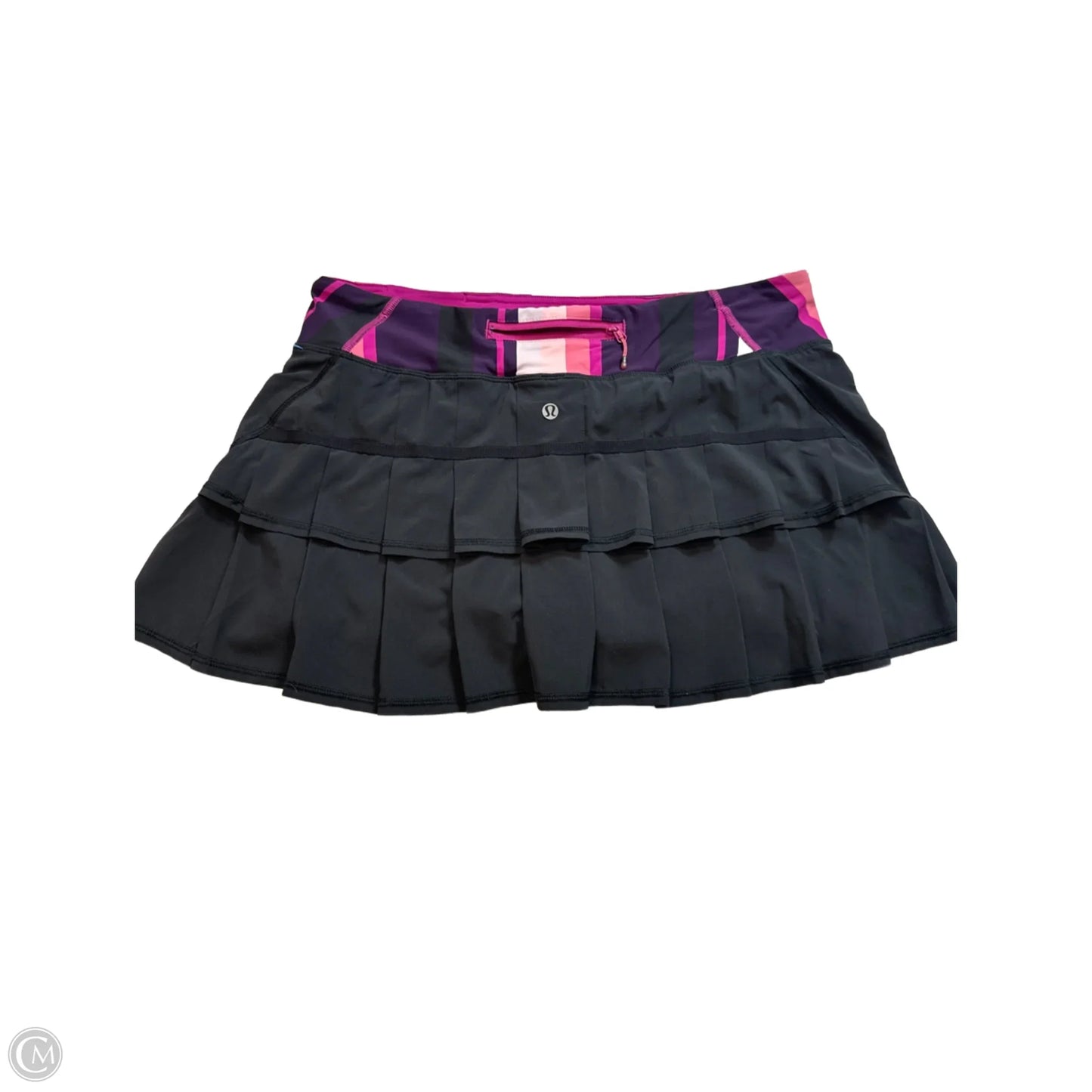 Athletic Skort By Lululemon In Black, Size: M