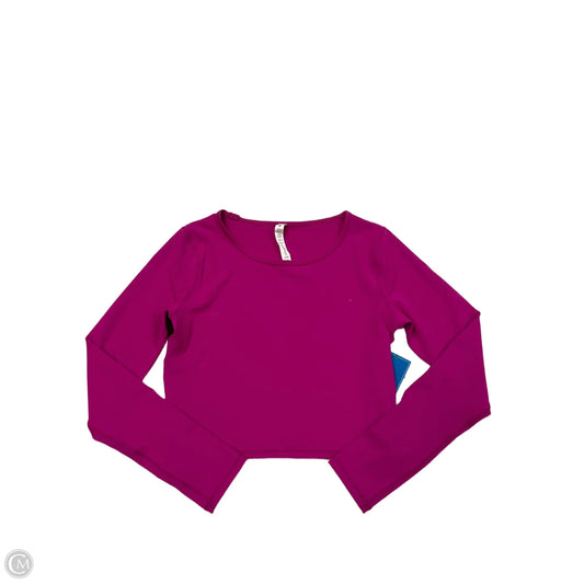Athletic Top Long Sleeve Crewneck By Lululemon In Pink, Size: M